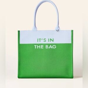 NWT Kate Spade NY x Target Green and Blue Knit Colorblock Tote